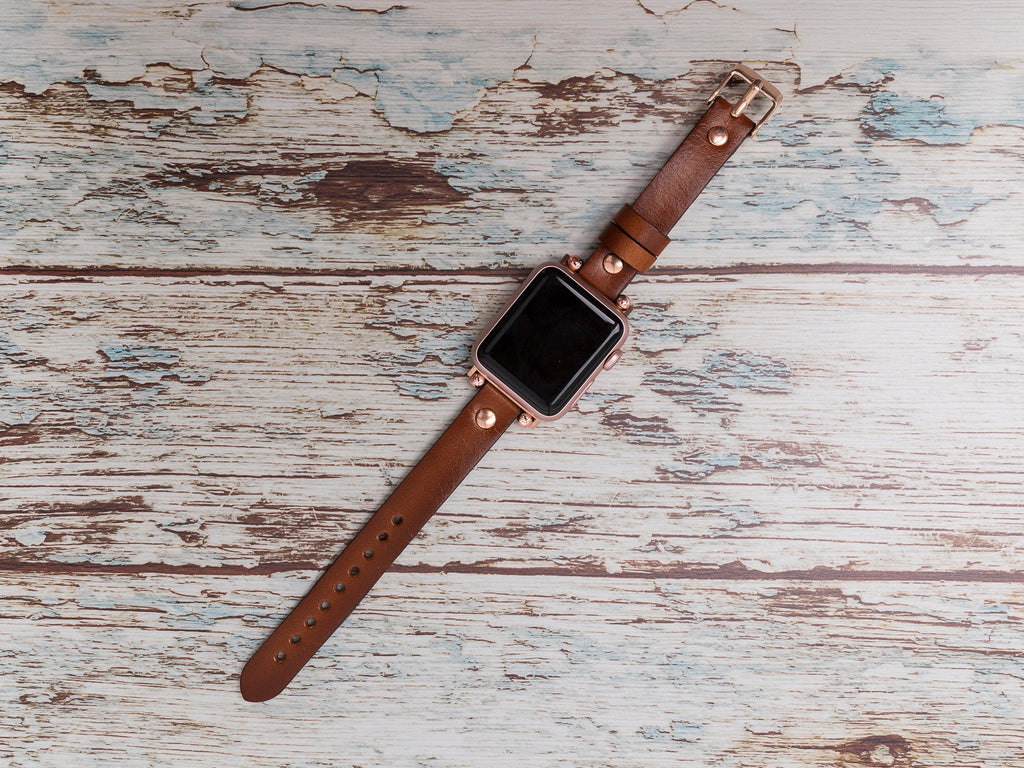 Genuine Leather Apple Watch Band Series 11/10/9/8/7/6/5/4/ SE / Ultra 1/2/3