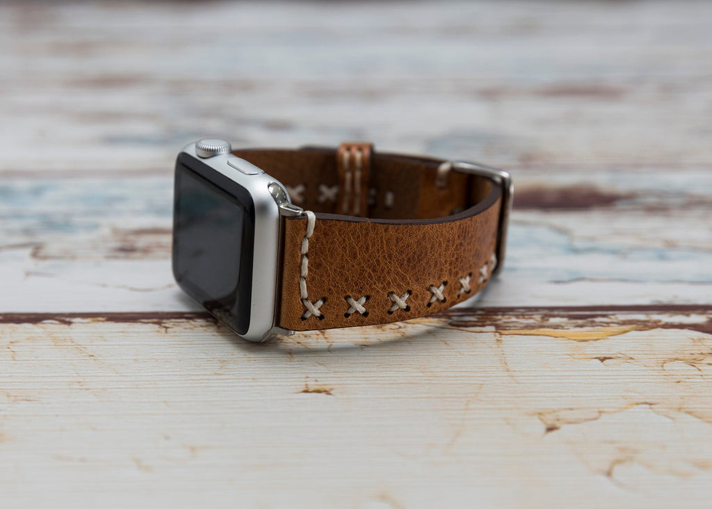 Handmade Genuine Leather Apple Watch Band Series 11/10/9/8/7/6/5/4/ SE / Ultra 1/2/3