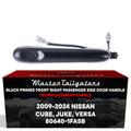 Exterior Door Handle Black Primed Replacement for Nissan Cube (09-14), Juke (11-17), Versa (14-24) OE Part # 80640-1FA5B | Front Right Passenger Side w/o Keyhole Cover