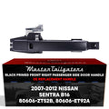 Exterior Door Handle Black Primed Replacement for Nissan Sentra B16 (2007-2012) (Smart Entry System w/o Sensor) OE Part # 80606-ZT52B, 80606-ET92A | Front Right Passenger Side w/o Keyhole