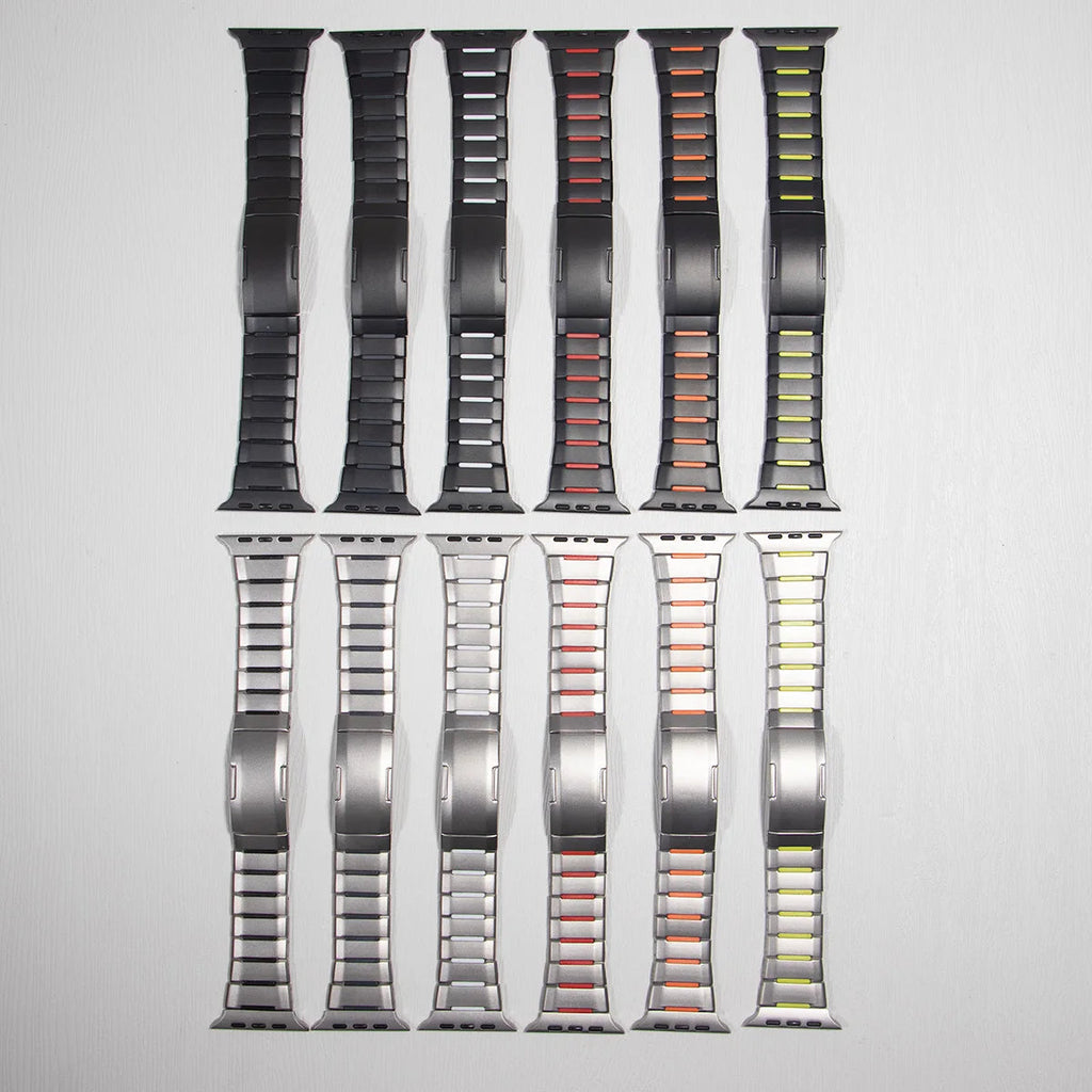 Steel & Silicone Apple Watch Band Series 11/10/9/8/7/6/5/4/ SE / Ultra 1/2/3