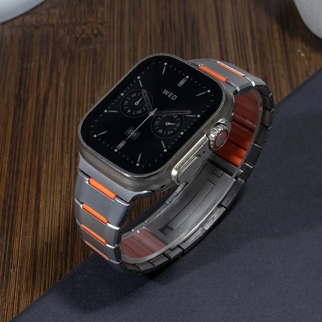 Steel & Silicone Apple Watch Band Series 11/10/9/8/7/6/5/4/ SE / Ultra 1/2/3