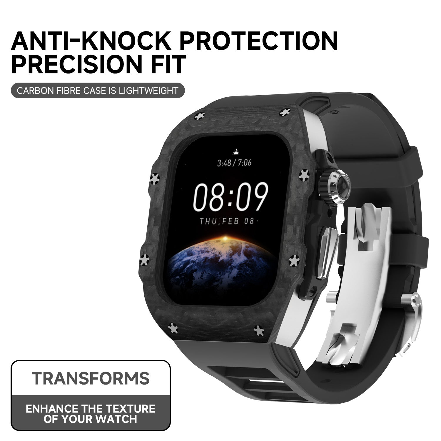Luxury Mod Kit for Apple Watch 10/11 (42/46mm) - Black Edition