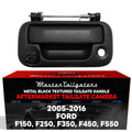 Ford F150, F250, F350, F450, F550 (2005-2016) Black Metal Replacement Tailgate Handle with Backup Camera
