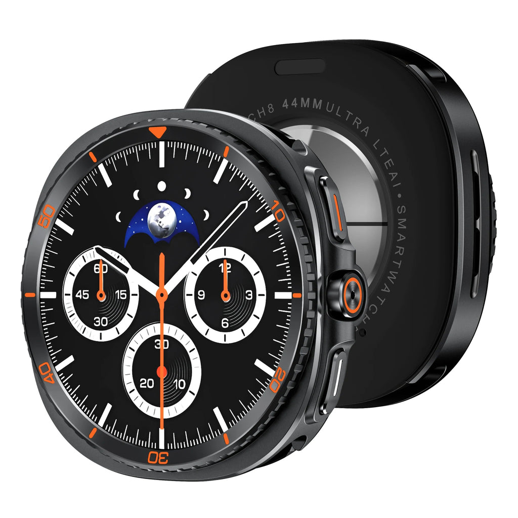 Premium Metal Case for Samsung Galaxy Watch 8 44mm 40mm, Heavy Duty Protective Cover