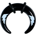 2G Black Acrylic White Lightning Buffalo Taper