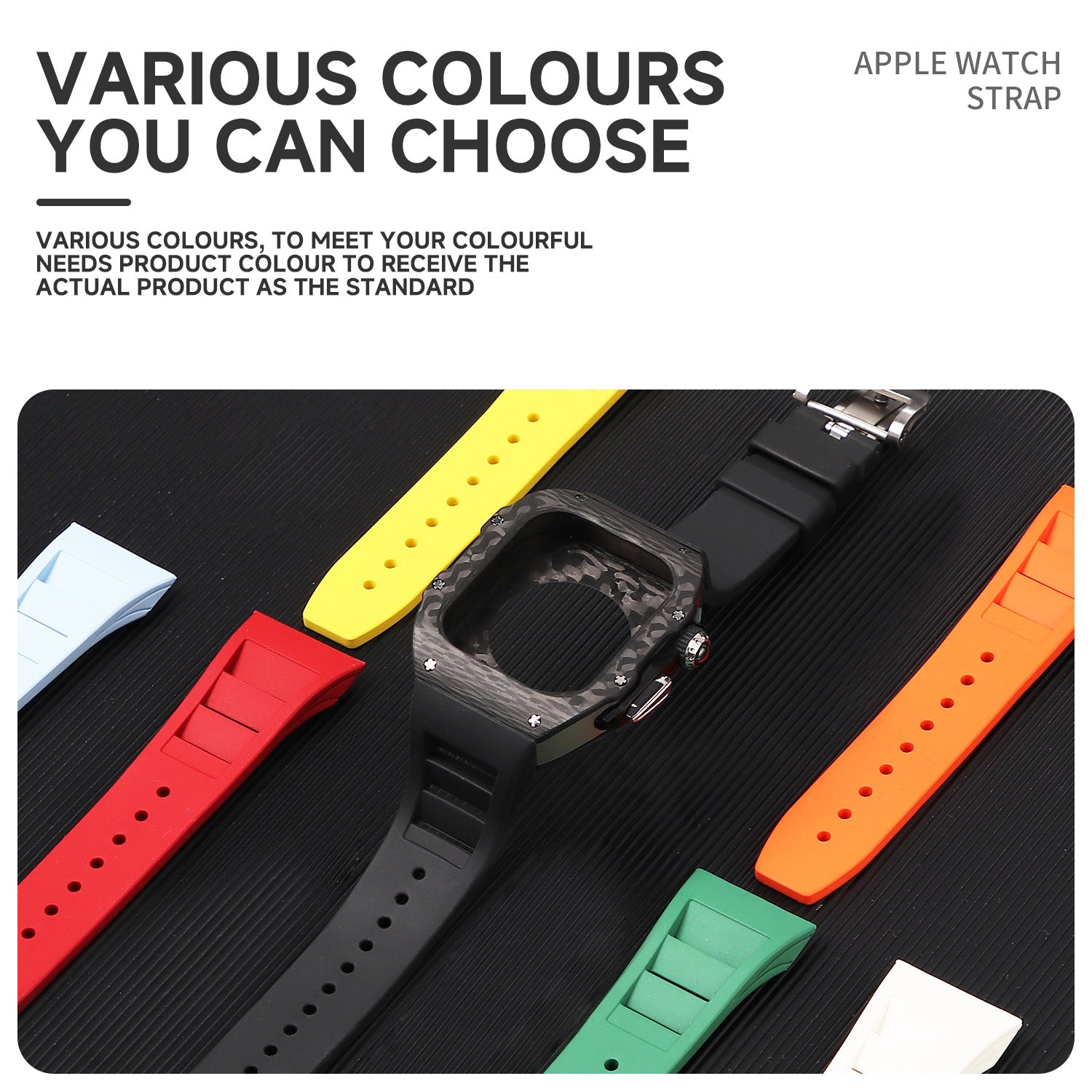 Luxury Mod Kit for Apple Watch 10/11 (42/46mm) - Black Edition
