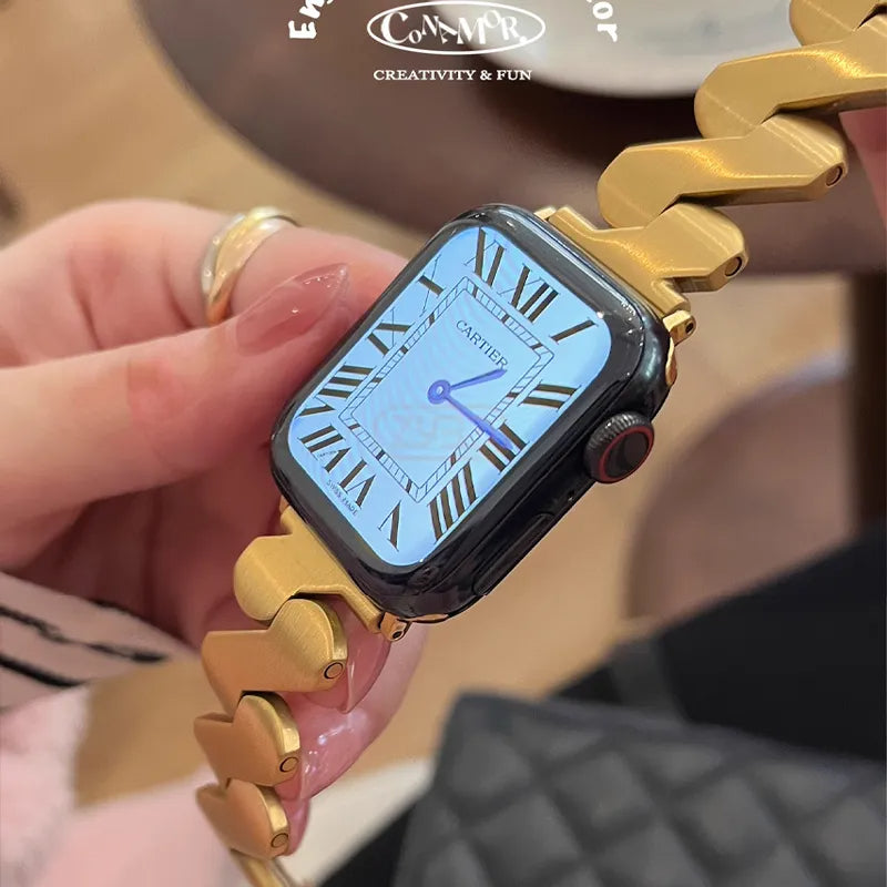 Steel Strap For Apple Watch Band Series 11/10/9/8/7/6/5/4/ SE / Ultra 1/2/3