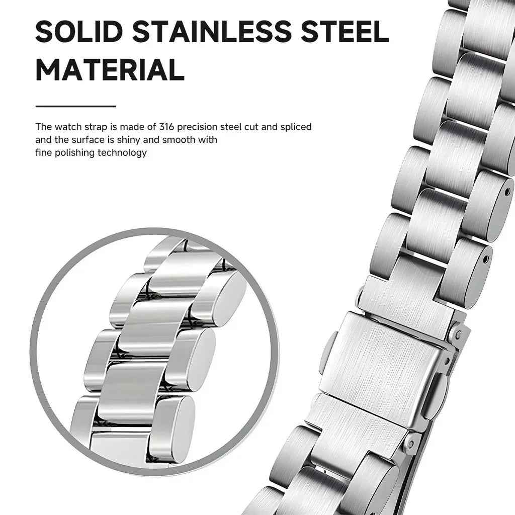 Luxury Stainless Steel Integrated Band for Samsung Galaxy Watch 8 & 7 I 40MM, 44MM, 46MM, 47MM
