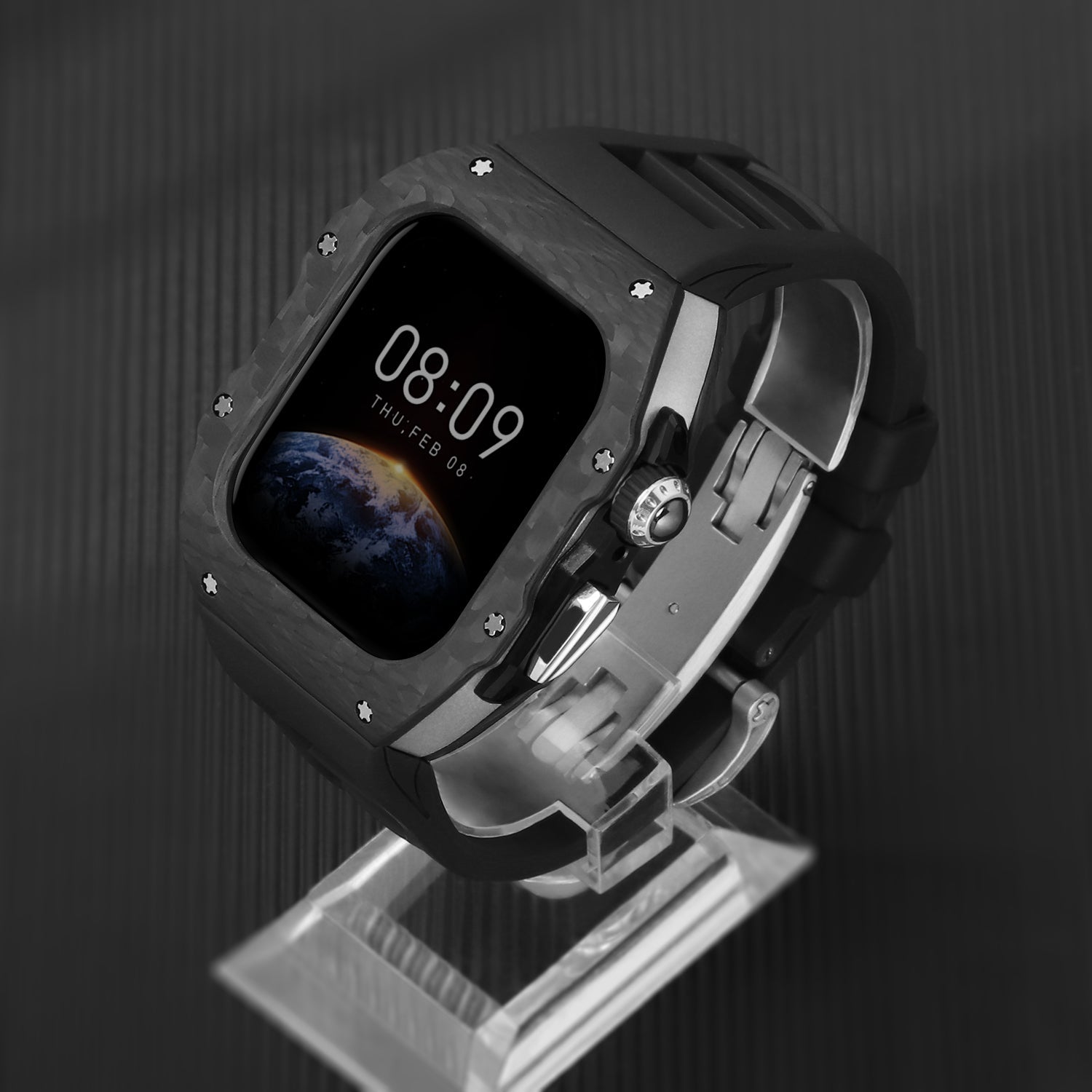 Luxury Mod Kit for Apple Watch 10/11 (42/46mm) - Silver Edition