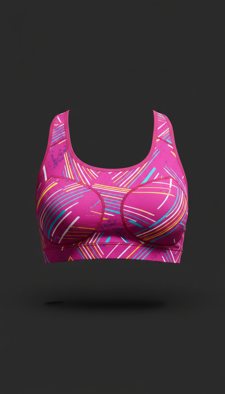 Electric Magenta Impact Sports Bra