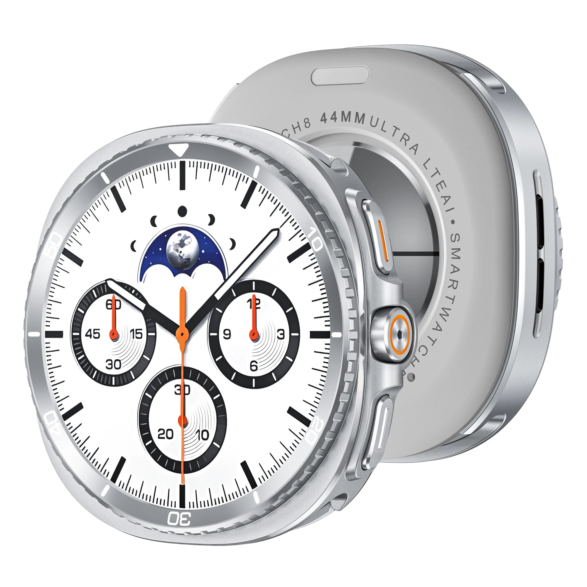 Premium Metal Case for Samsung Galaxy Watch 8 44mm 40mm, Heavy Duty Protective Cover