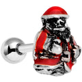 16G 1/4 Little Santa Claus Cartilage Tragus Earring
