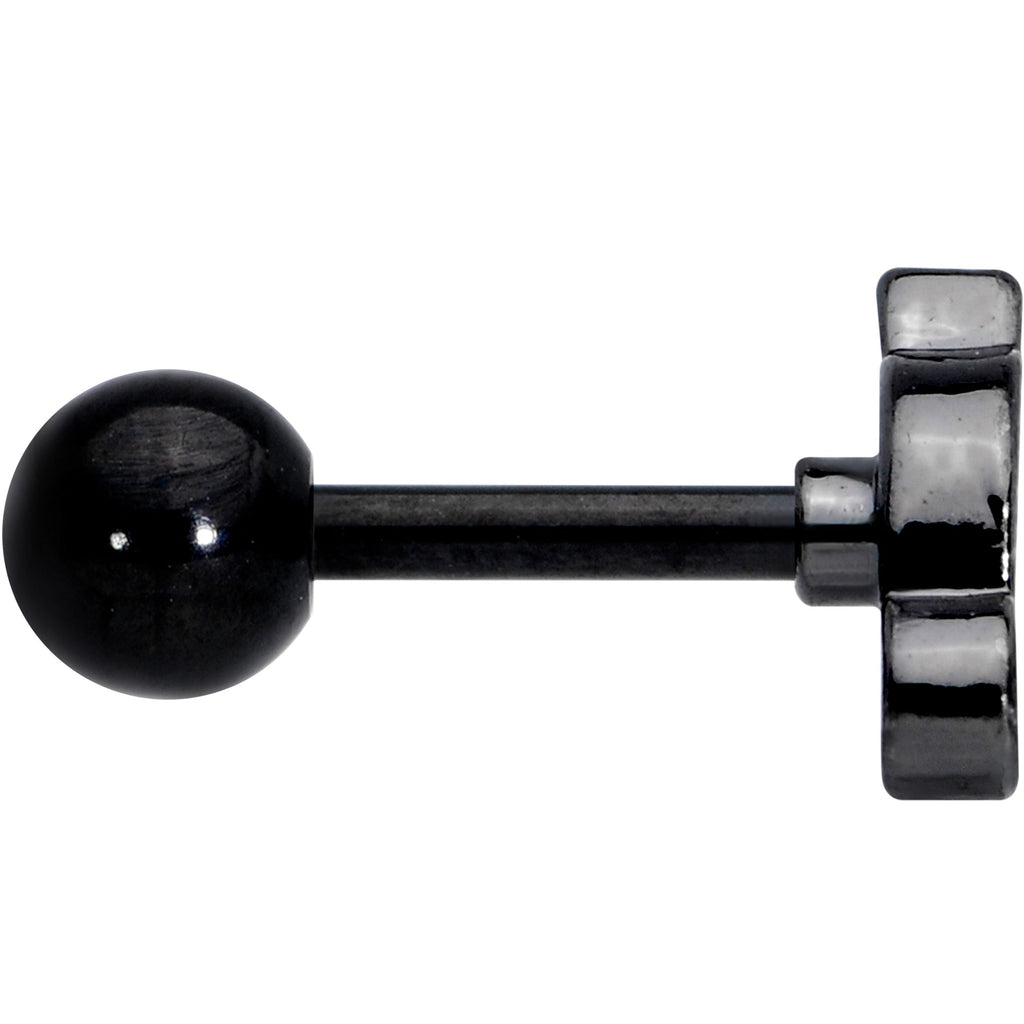 16G 1/4 Black Mouse Cartilage Tragus Earring