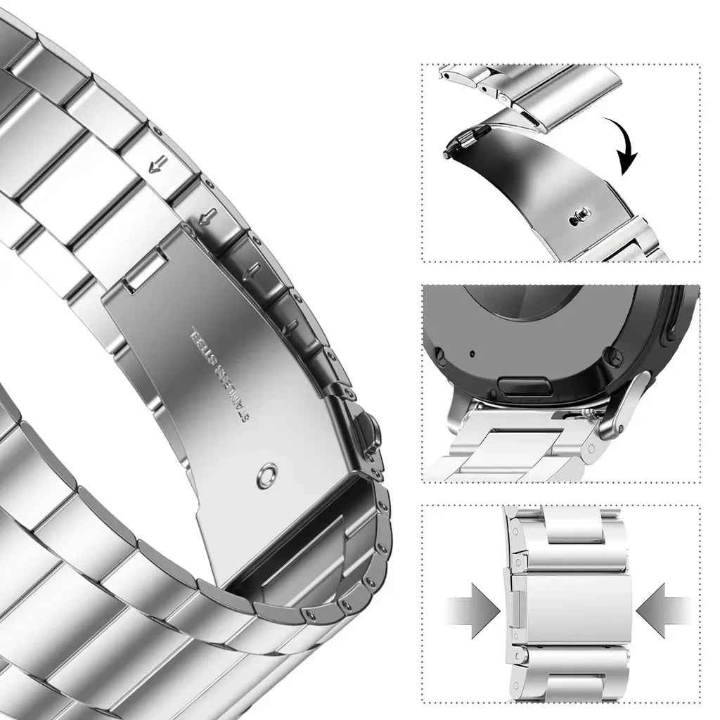 Luxury Stainless Steel Integrated Band for Samsung Galaxy Watch 8 & 7 I 40MM, 44MM, 46MM, 47MM