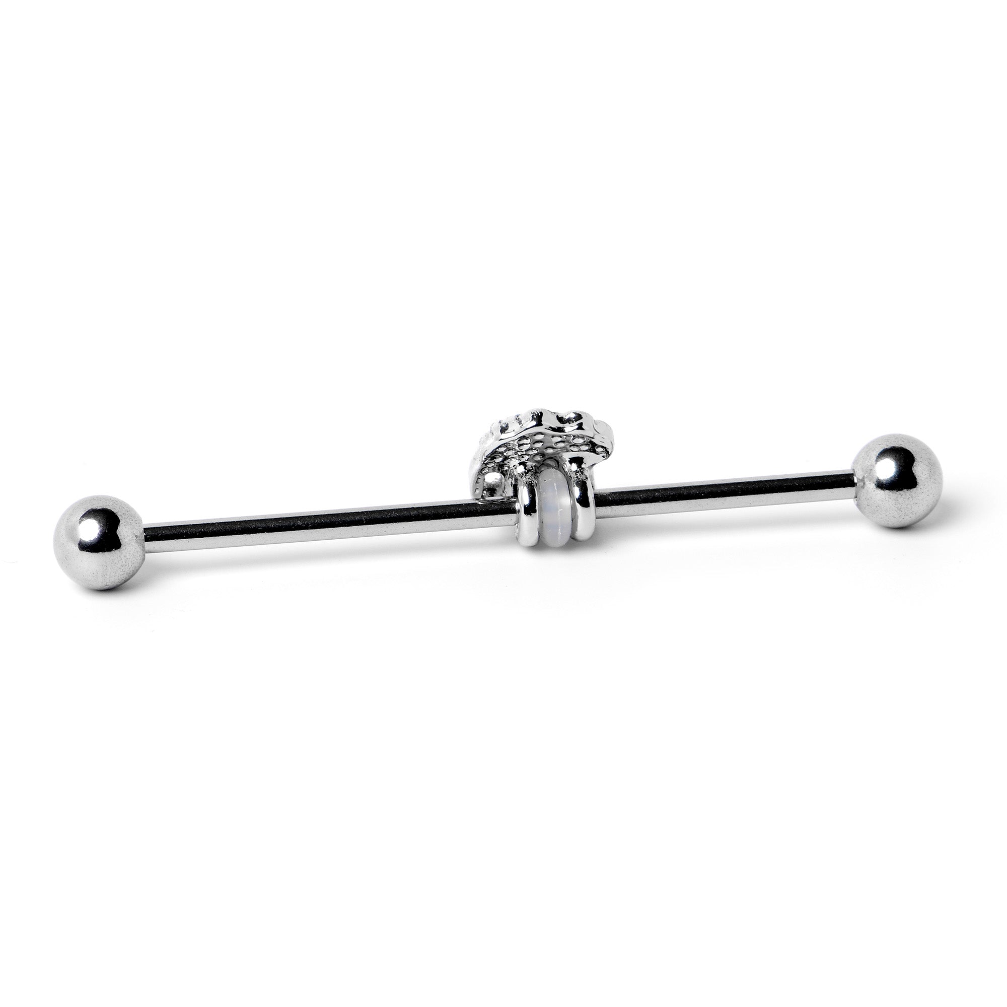 14G Sweet Happy Green Beer St Patricks Industrial Barbell 38mm
