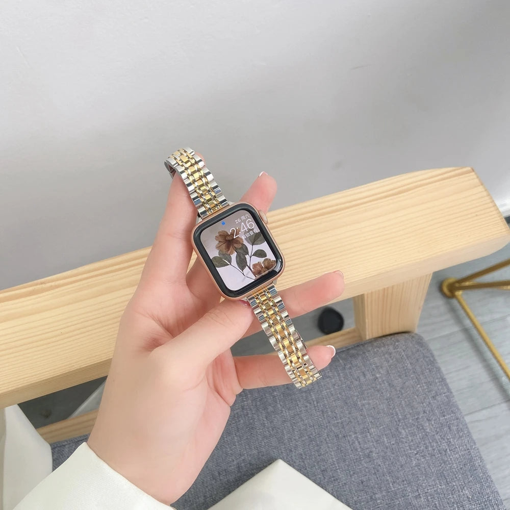 Stainless Steel Apple Bracelet Series 11/10/9/8/7/6/5/4/ SE / Ultra 1/2/3