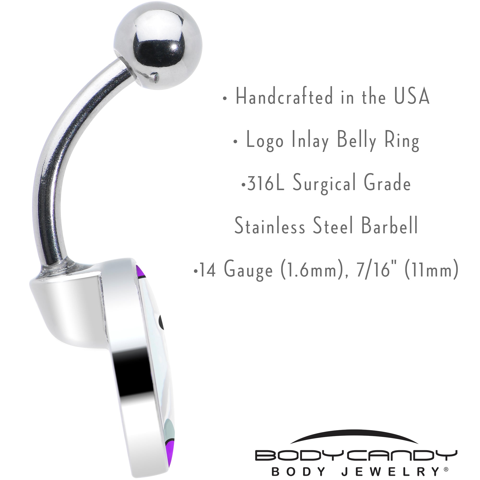 Ghost Belly Ring by Onyx O