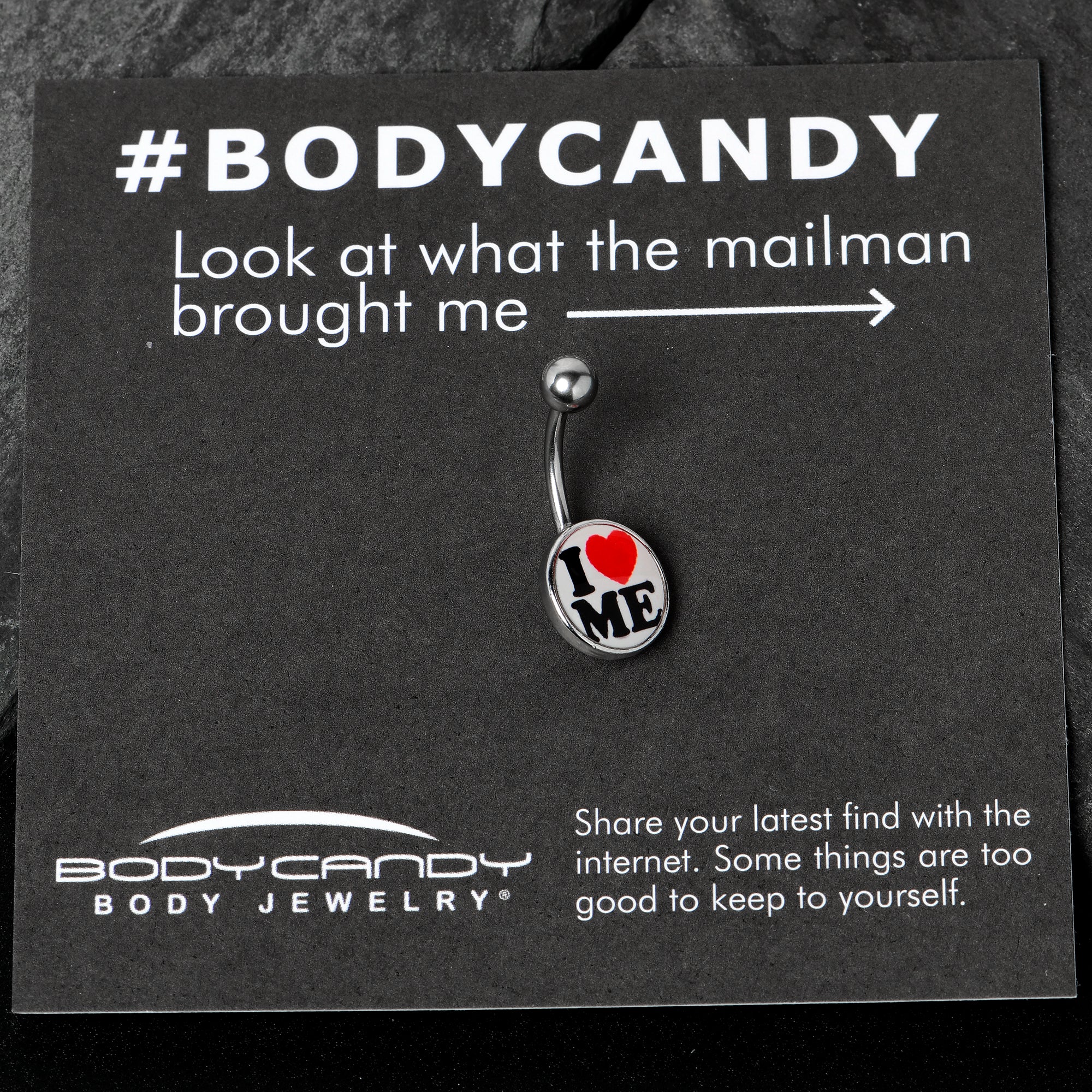 I Love Me Belly Ring by Onyx O