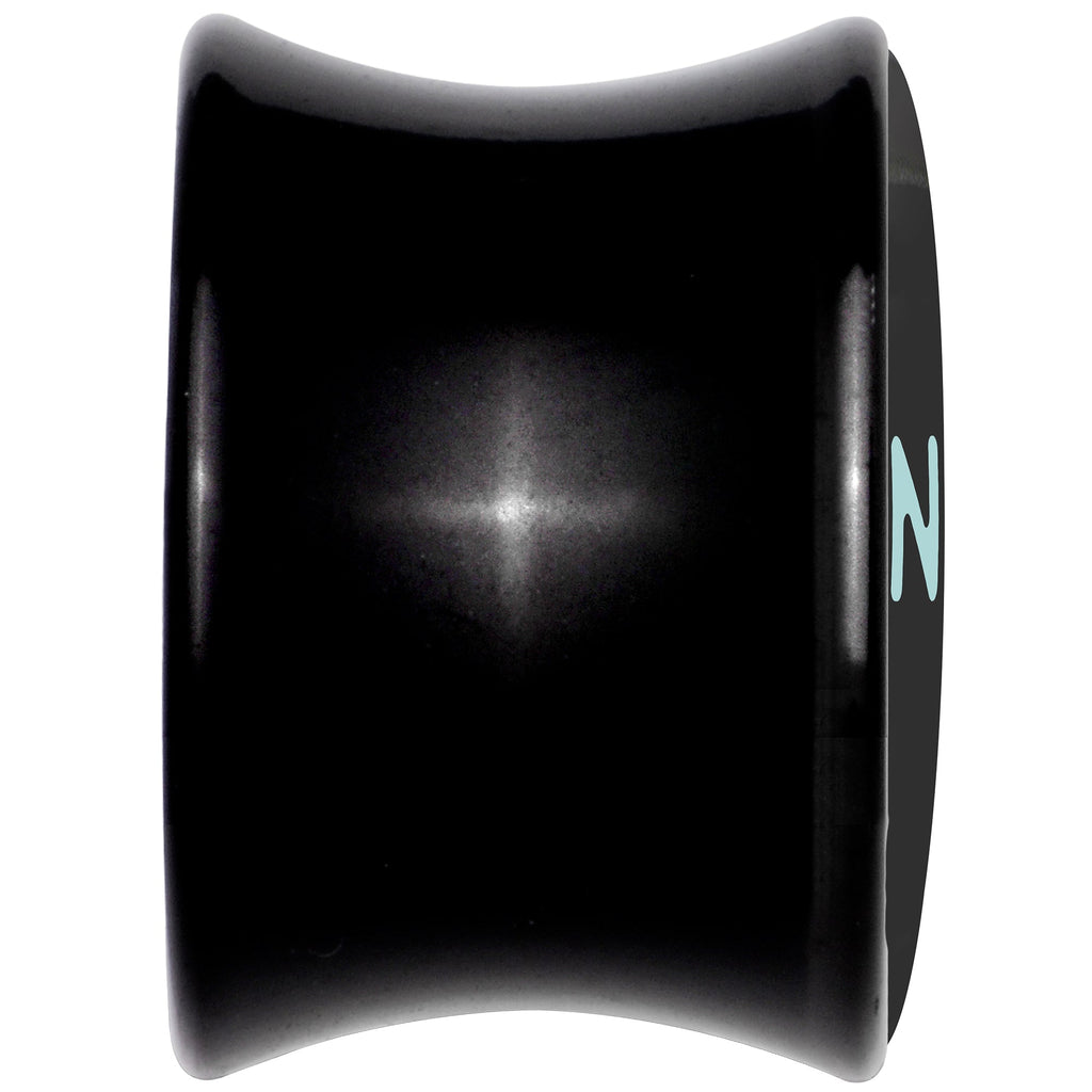 0G Phrase Logo CVNTY Black Acrylic Saddle Plug Set by Onyx O
