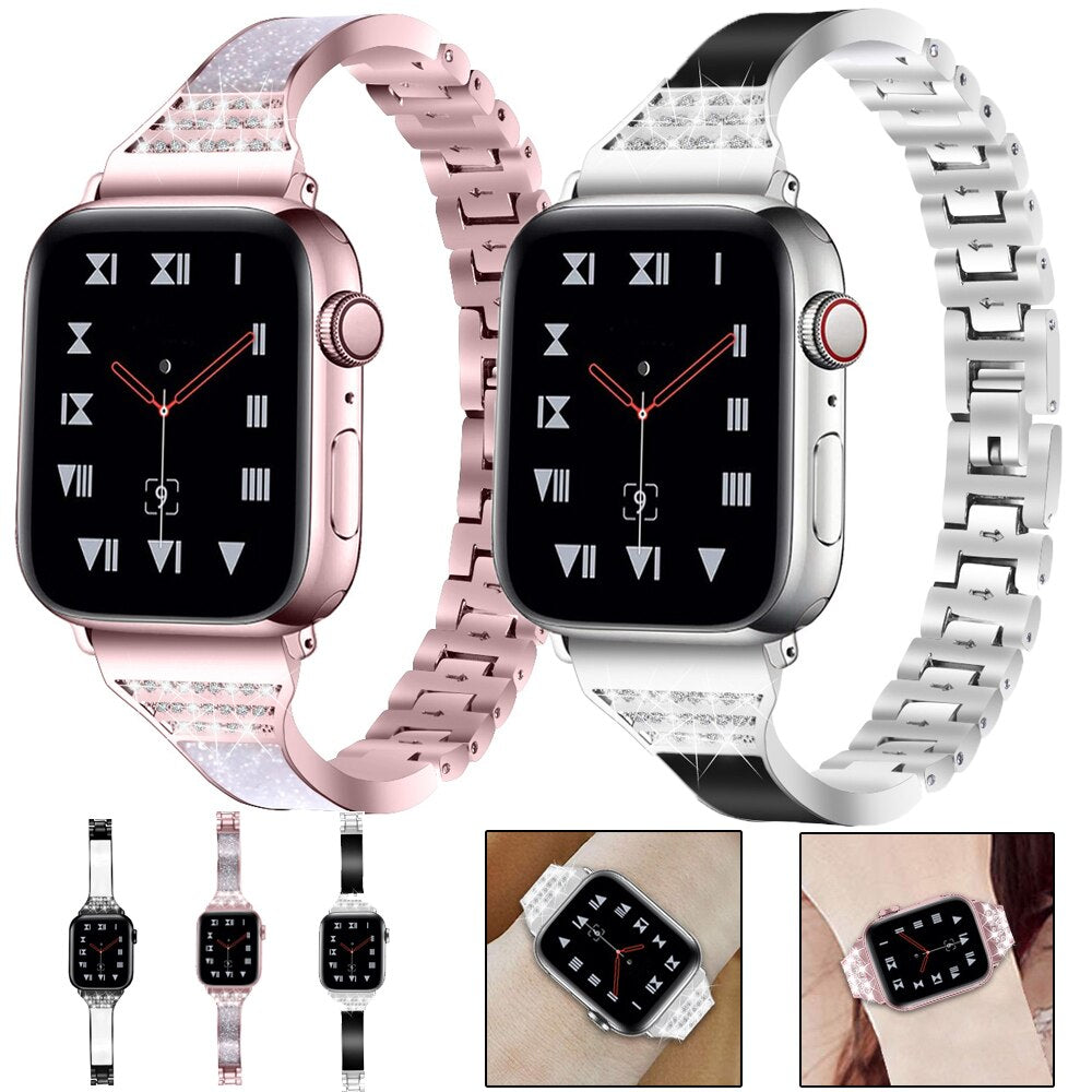 Apple Watch Diamond Band/Strap Series 11/10/9/8/7/6/5/4/ SE / Ultra 1/2/3