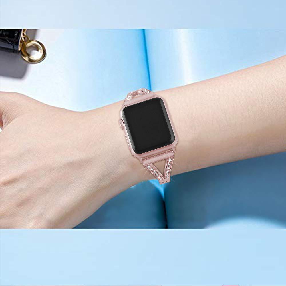 Diamond - Steel Apple Watch Band Series 11/10/9/8/7/6/5/4/ SE / Ultra 1/2/3