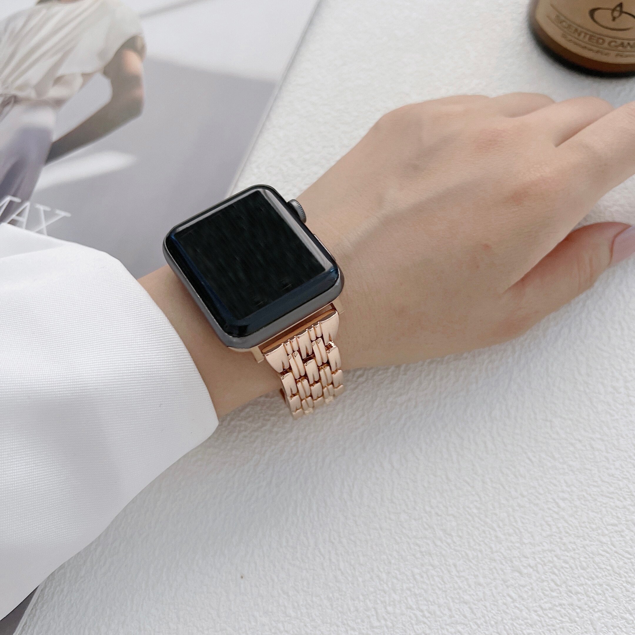 Stainless Steel Luxury Band for Apple Watch – Series 1–11 & Ultra