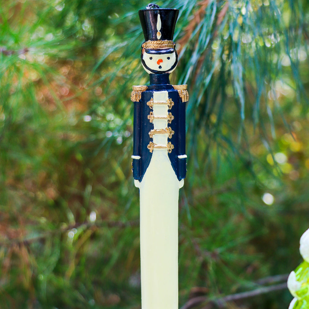 Handpainted Navy Blue Royal Guard Candle - Pack of 2