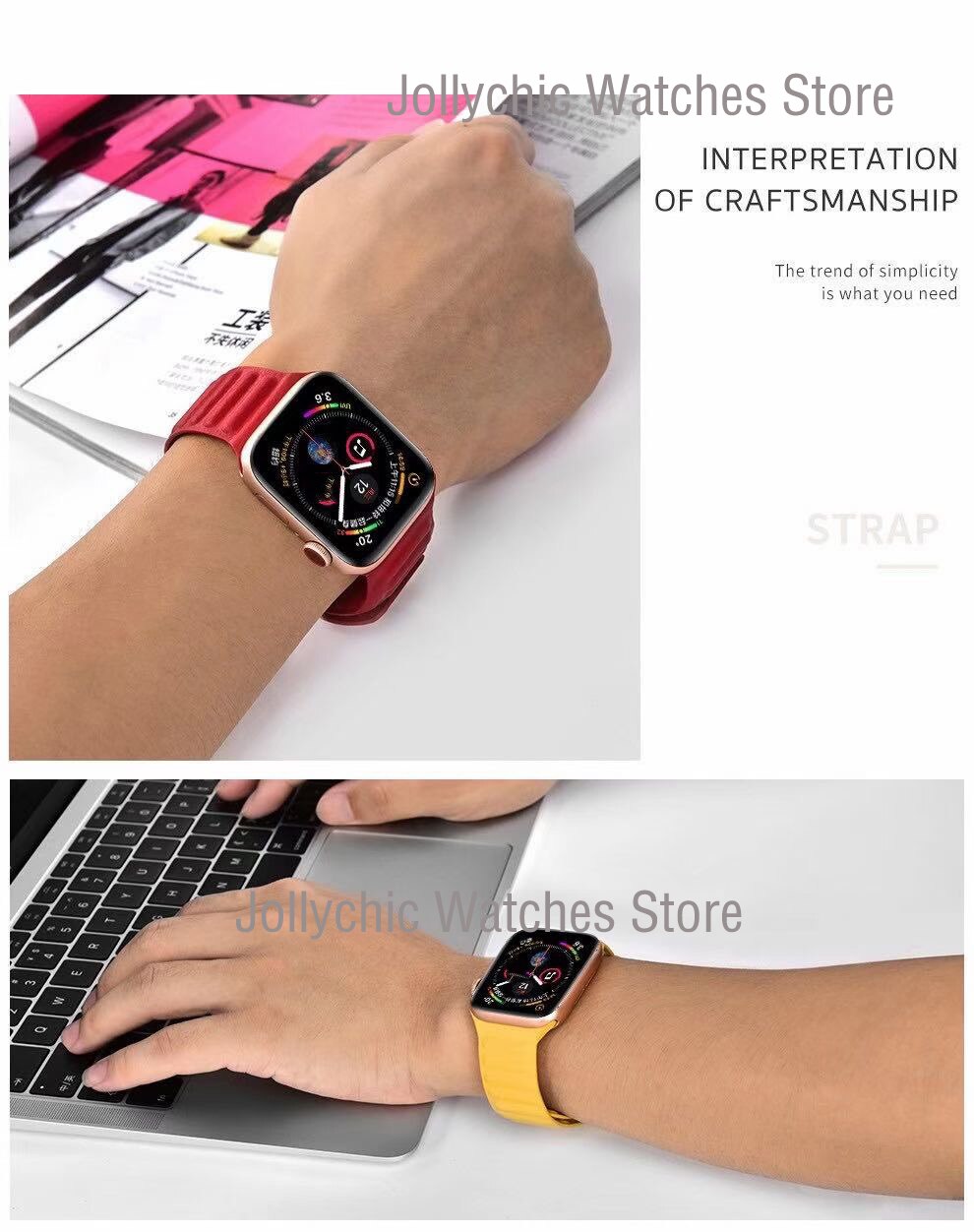 Leather Apple Watch Band Series 11/10/9/8/7/6/5/4/ SE / Ultra 1/2/3