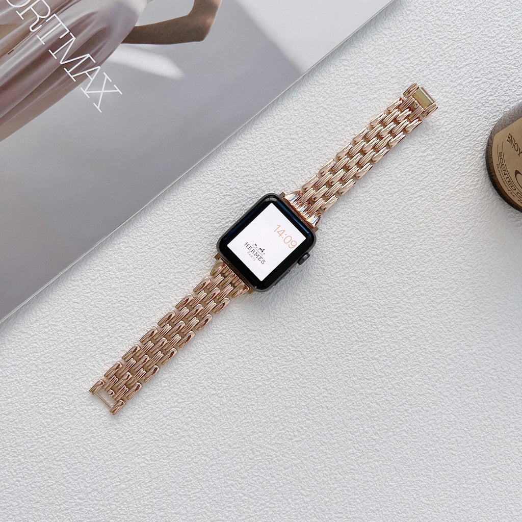 Stainless Steel Luxury Band for Apple Watch – Series 1–11 & Ultra