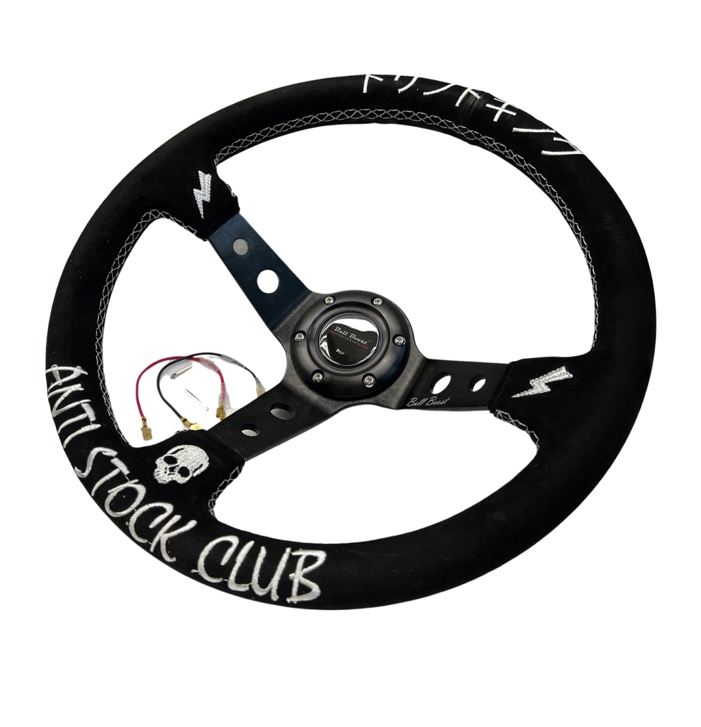 Billet Aluminum Steering Wheel + Short Hub Adapter Kit For Honda Civic Acura Integra Accord