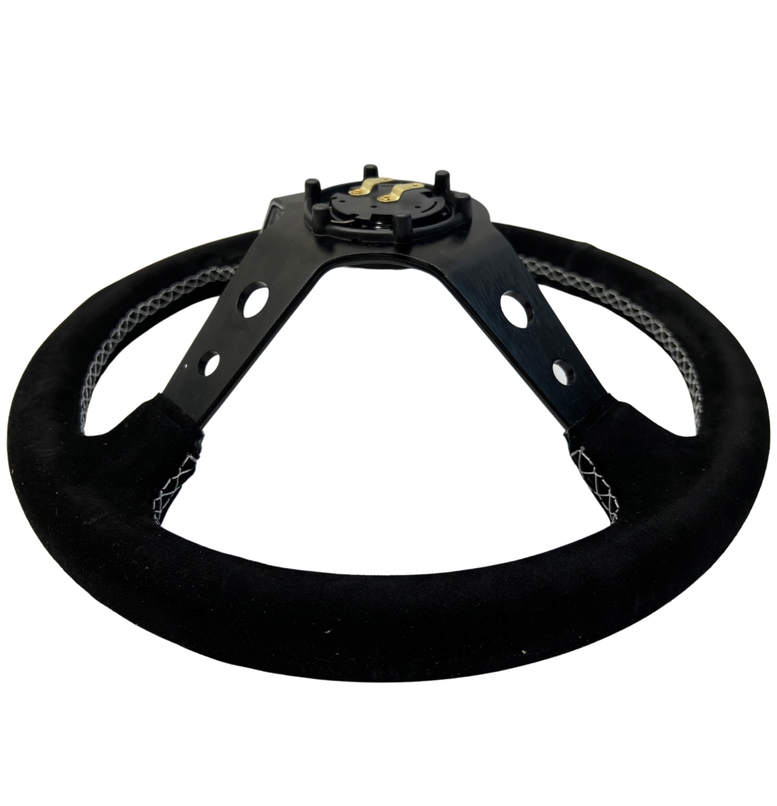 Deep Dish Steering Wheel + Short Hub Adapter Kit For Honda S2000 RSX Prelude TL CL