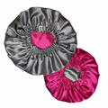 Silver & Hot Pink Reversible Bonnet
