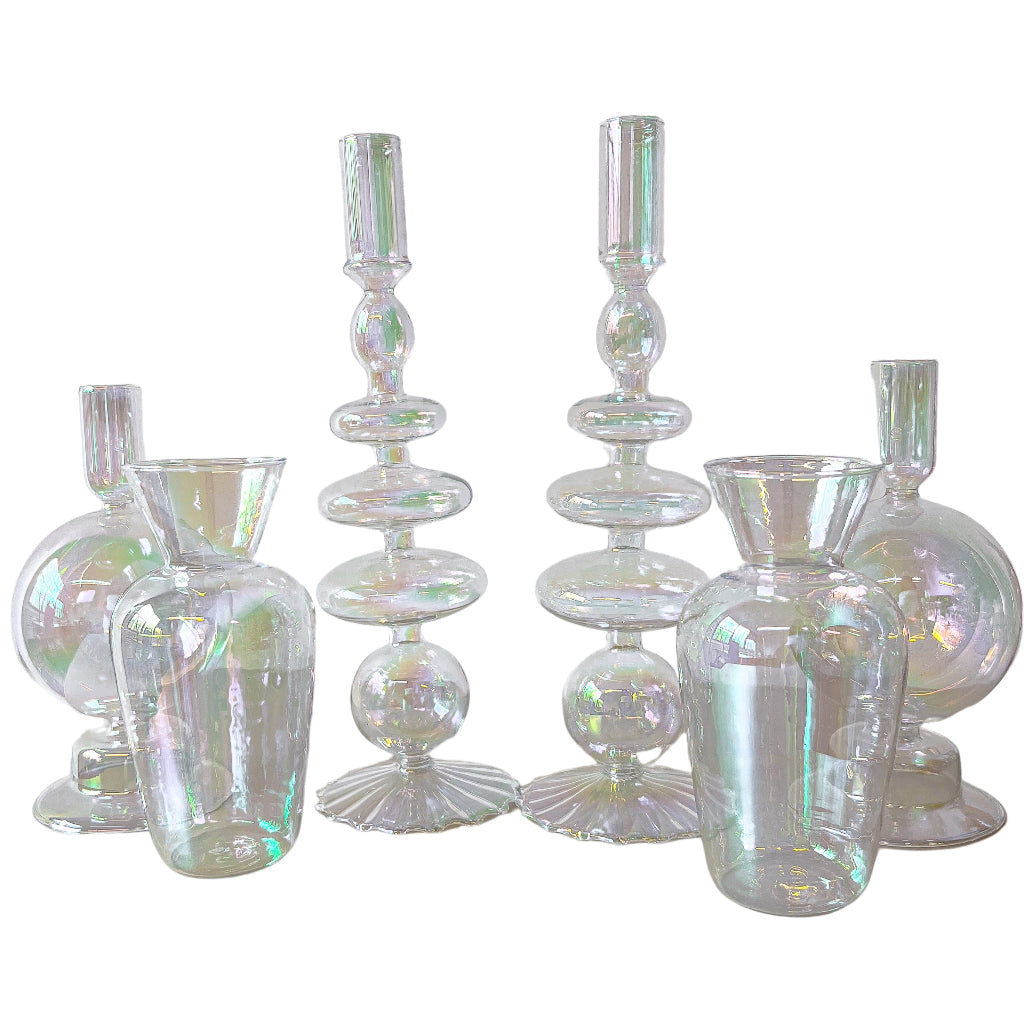 Rainbow Prism Bauble Candle Holder - Case of 12