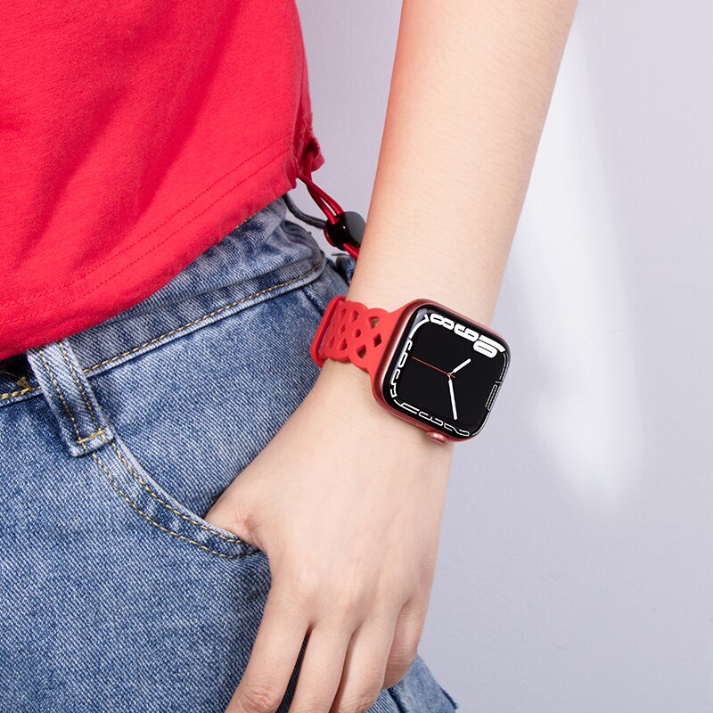 Silicone Strap Apple Watch Band Series 11/10/9/8/7/6/5/4/ SE / Ultra 1/2/3
