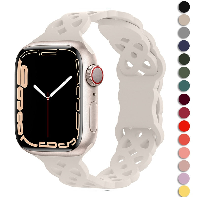Silicone Strap Apple Watch Band Series 11/10/9/8/7/6/5/4/ SE / Ultra 1/2/3