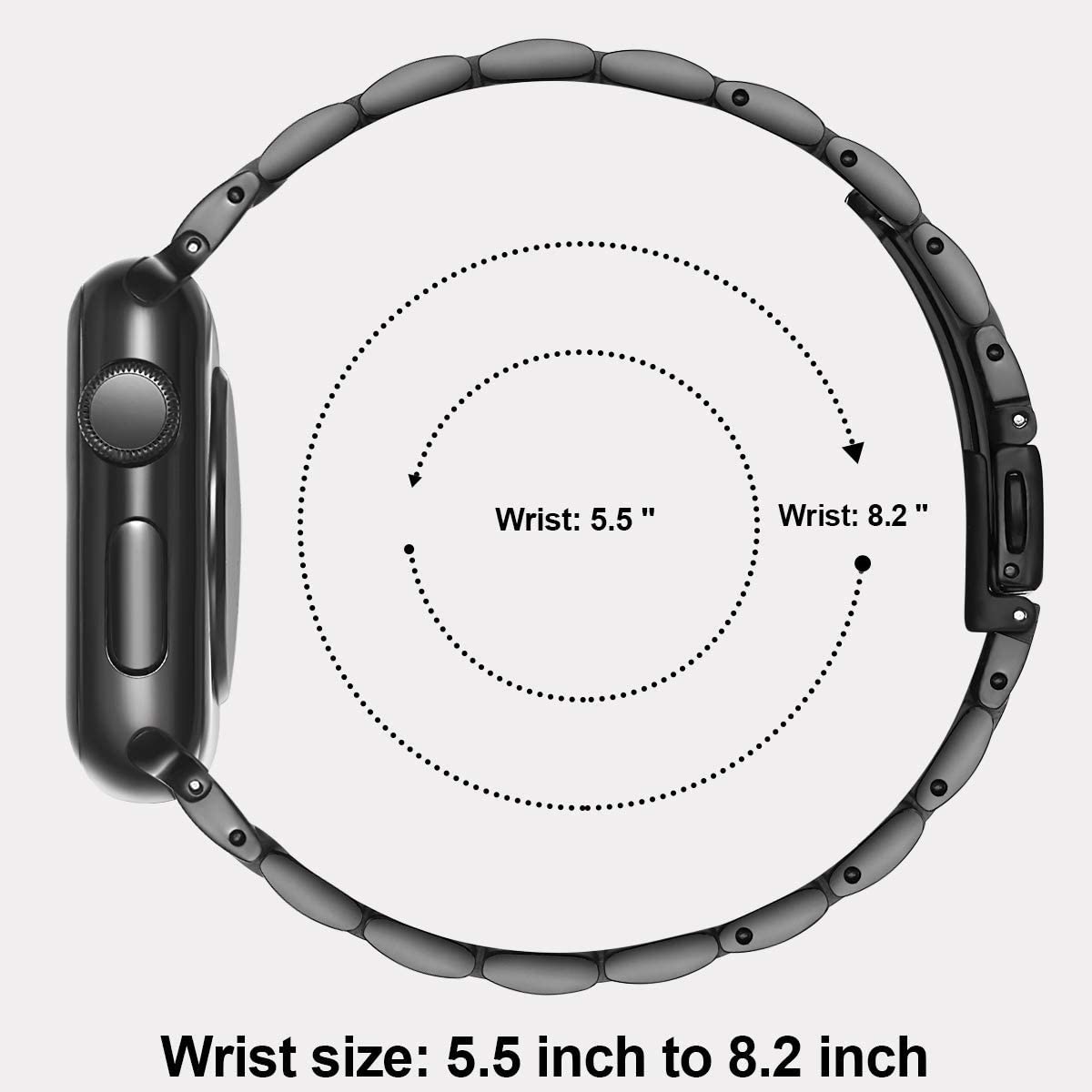 Stainless Steel Apple Bracelet Series 11/10/9/8/7/6/5/4/ SE / Ultra 1/2/3