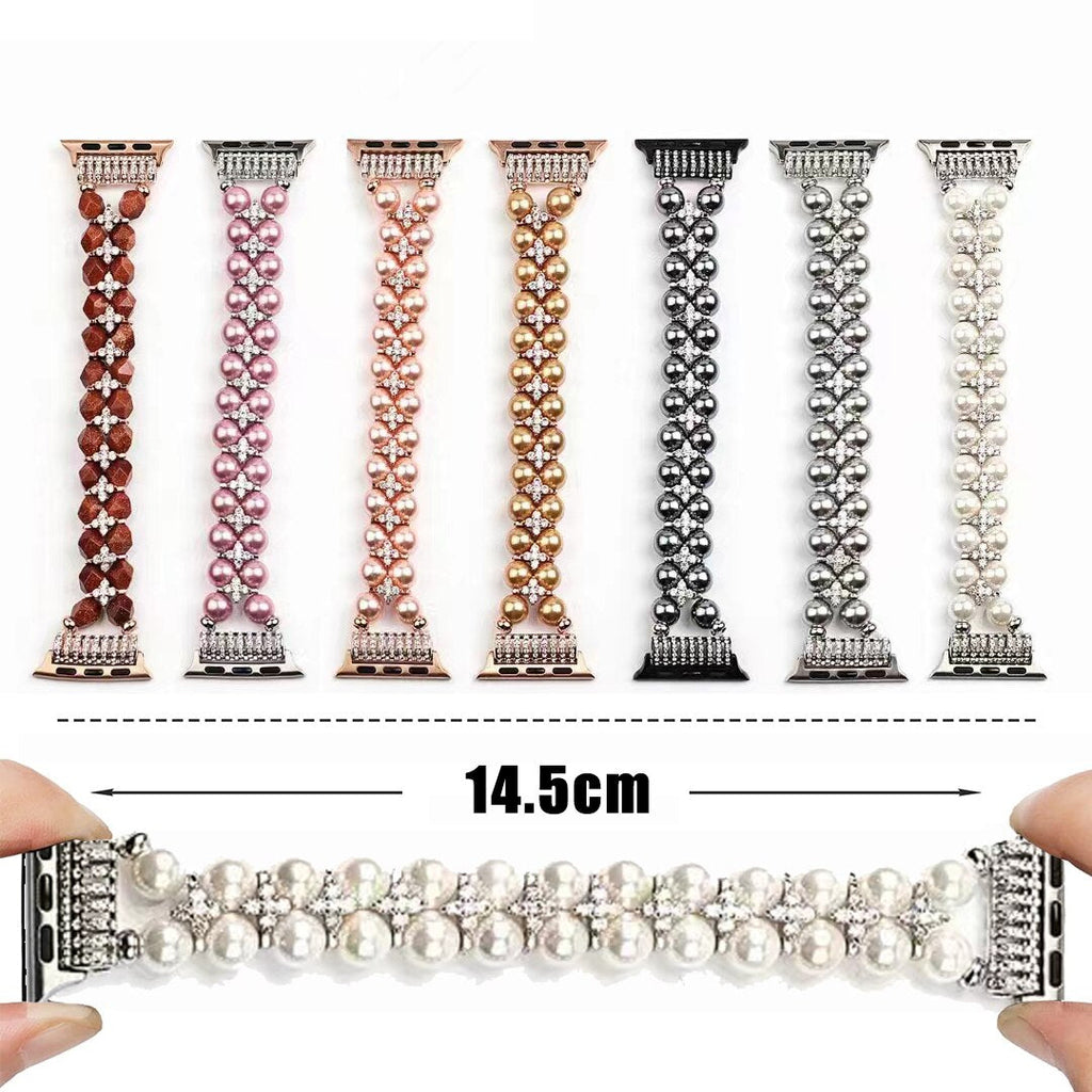 Pearl Strap for Apple Watch Band Series 11/10/9/8/7/6/5/4/ SE / Ultra 1/2/3