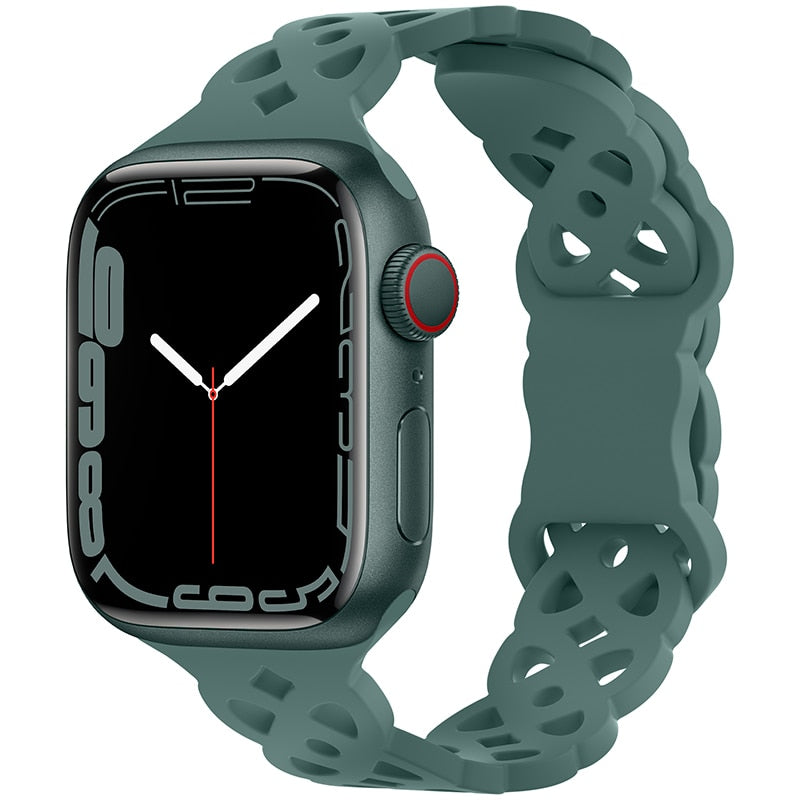 Silicone Strap Apple Watch Band Series 11/10/9/8/7/6/5/4/ SE / Ultra 1/2/3