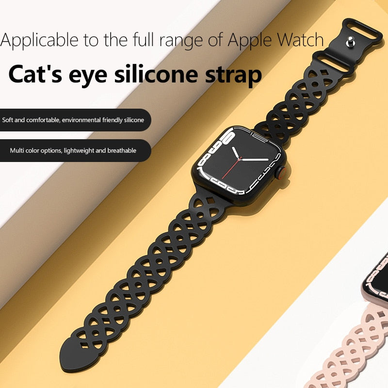 Silicone Strap Apple Watch Band Series 11/10/9/8/7/6/5/4/ SE / Ultra 1/2/3
