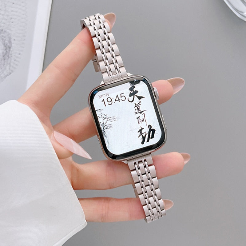 Stainless Steel Apple Bracelet Series 11/10/9/8/7/6/5/4/ SE / Ultra 1/2/3