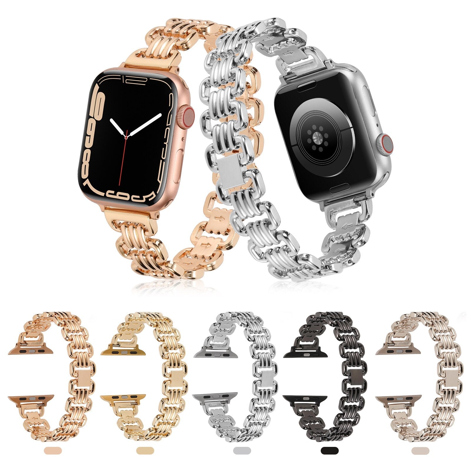 Luxury Watch Strap for Apple Watch Band Series 11/10/9/8/7/6/5/4/ SE / Ultra 1/2/3