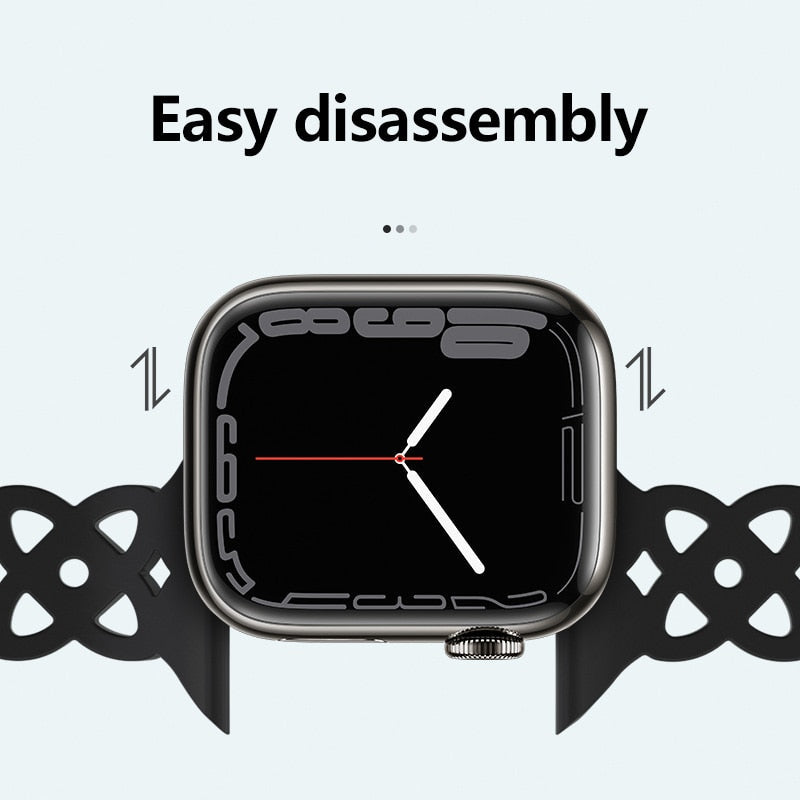 Silicone Strap Apple Watch Band Series 11/10/9/8/7/6/5/4/ SE / Ultra 1/2/3