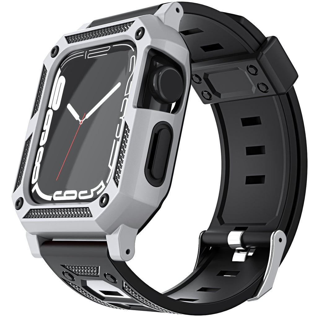 Silicone Strap For Apple Watch Band+Case