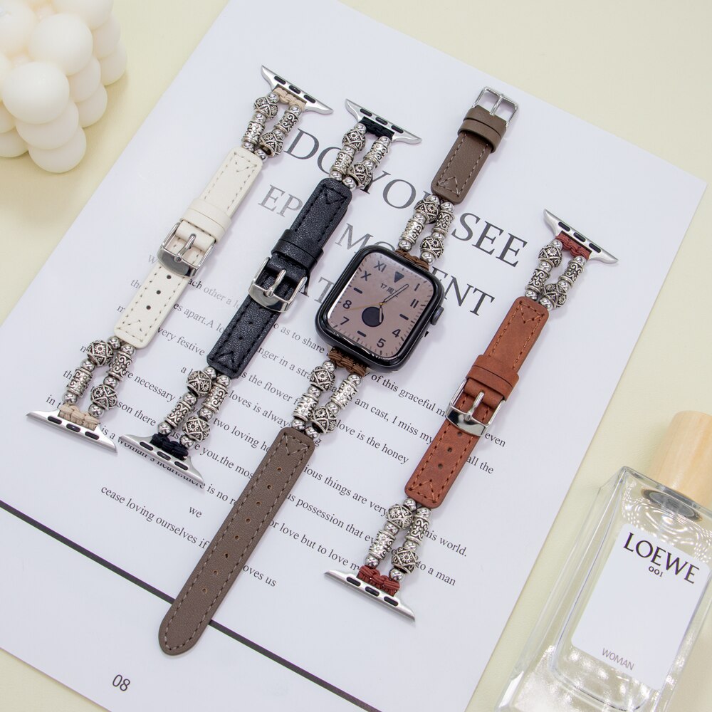 Leather Retro Apple Watch Band Series 11/10/9/8/7/6/5/4/ SE / Ultra 1/2/3
