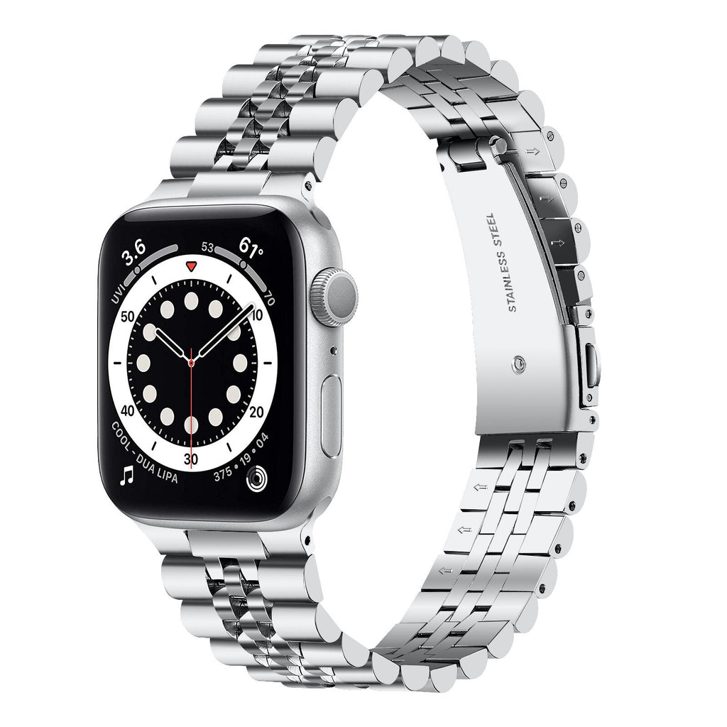 Slim Stainless Steel Apple Watch Band Series 11/10/9/8/7/6/5/4/ SE / Ultra 1/2/3