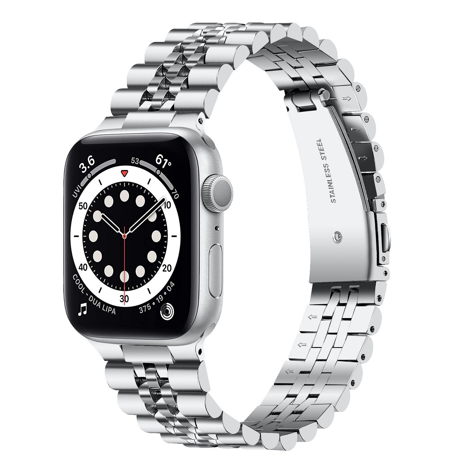 Slim Stainless Steel Apple Watch Band Series 11/10/9/8/7/6/5/4/ SE / Ultra 1/2/3