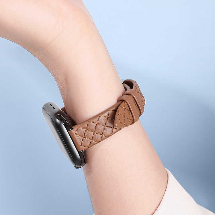 Apple Watch Leather Bracelet Series 11/10/9/8/7/6/5/4/ SE / Ultra 1/2/3