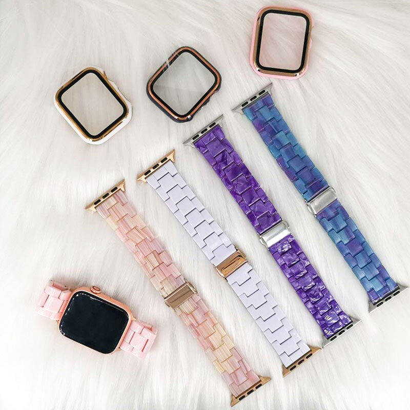 Resin & Ceramic Apple Watch Band – Series 1–10, SE, Ultra