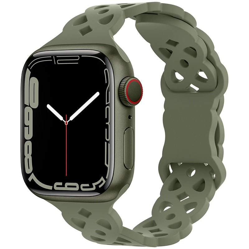 Silicone Strap Apple Watch Band Series 11/10/9/8/7/6/5/4/ SE / Ultra 1/2/3